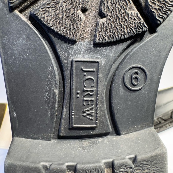 J.Crew Black Rubber Chelsea Rain Boots Size 6 - Picture 7 of 10